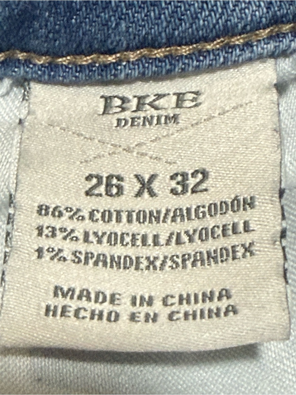 BKE Payton Universal Fit Mid Rise Wide Leg Light Wash Jeans 26x32 - Picture 12 of 12